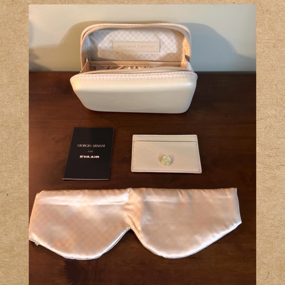 Giorgio Armani Small Travel Hard Case for Eva Air.